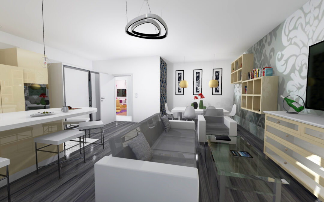 Innenraumgestaltung einer 3 Zimmerwohnung 3