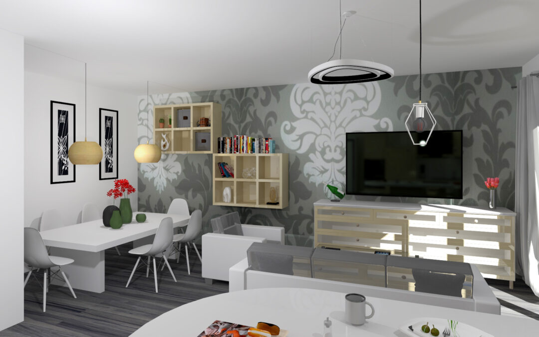 Innenraumgestaltung einer 3 Zimmerwohnung 2