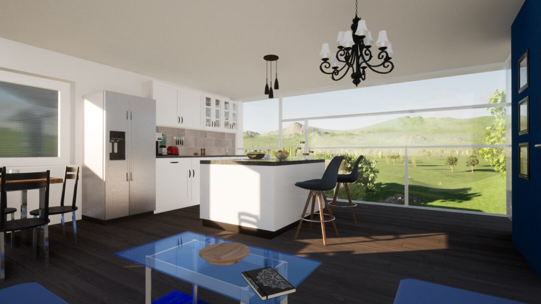 Traumhaus-Innenbereich Wohnzimmer